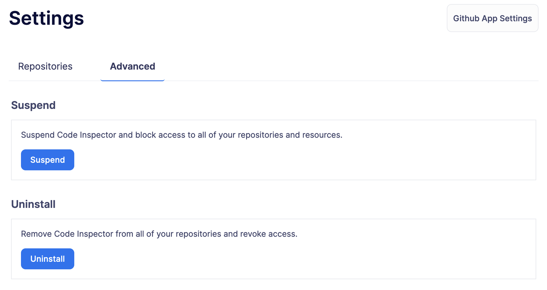 Code Inspector Github